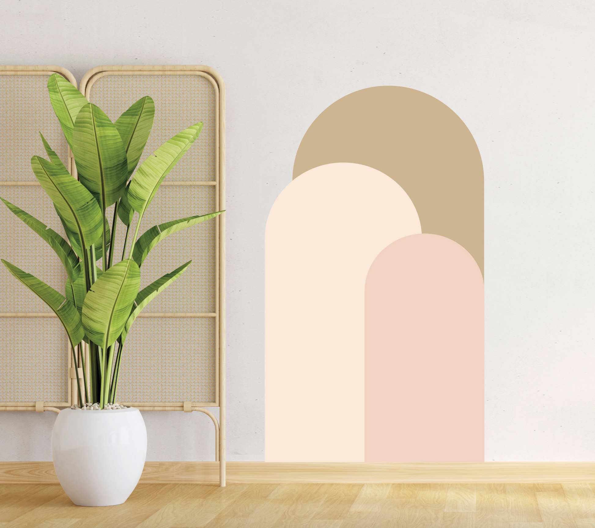 Muursticker minimalistische boho bogen