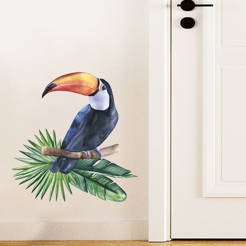 Muursticker toekan jungle kinderkamer