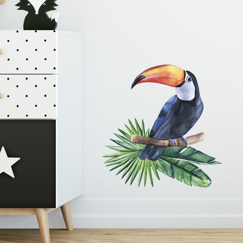 Muursticker toekan jungle kinderkamer