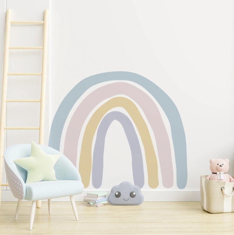 Muursticker regenboog kinderkamer