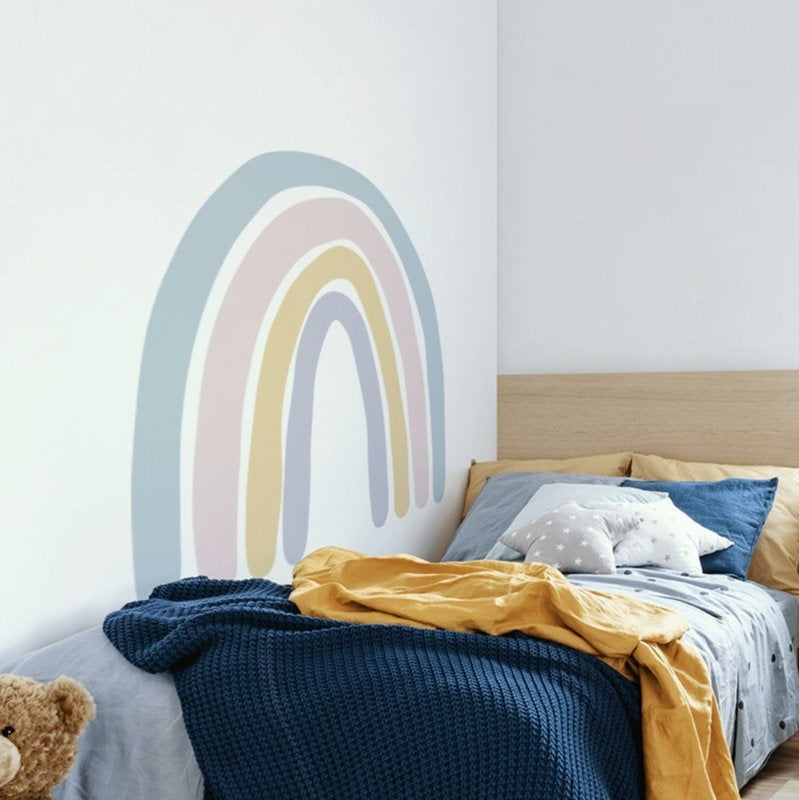 Muursticker regenboog kinderkamer