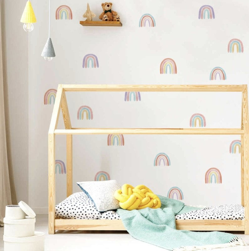 Muursticker regenboog mini regenbogen kinderkamer / babykamer