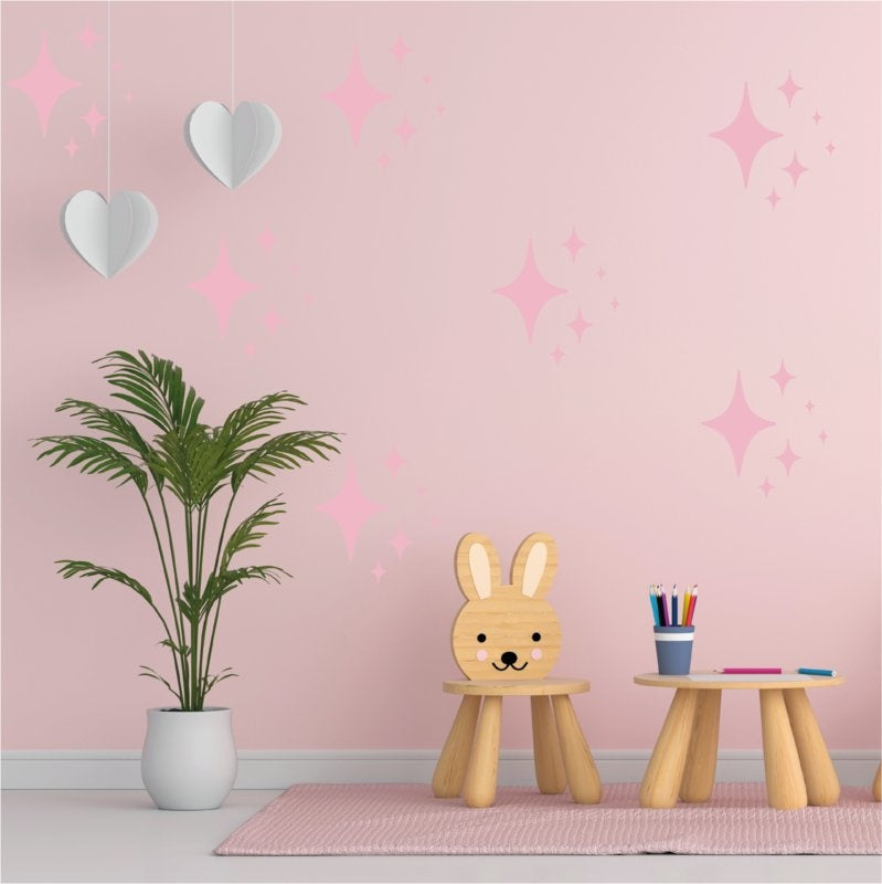 Muursticker sterren (2) print / patroon kinderkamer /babykamer