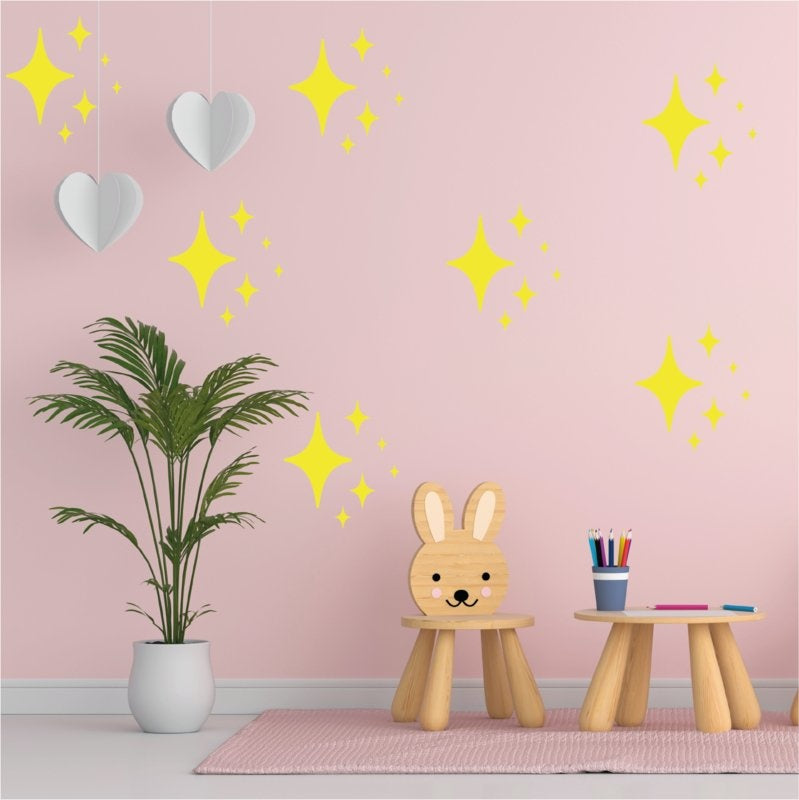 Muursticker sterren (2) print / patroon kinderkamer /babykamer