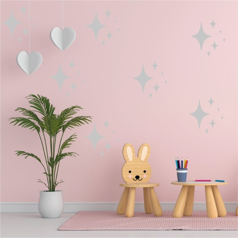 Muursticker sterren (2) print / patroon kinderkamer /babykamer