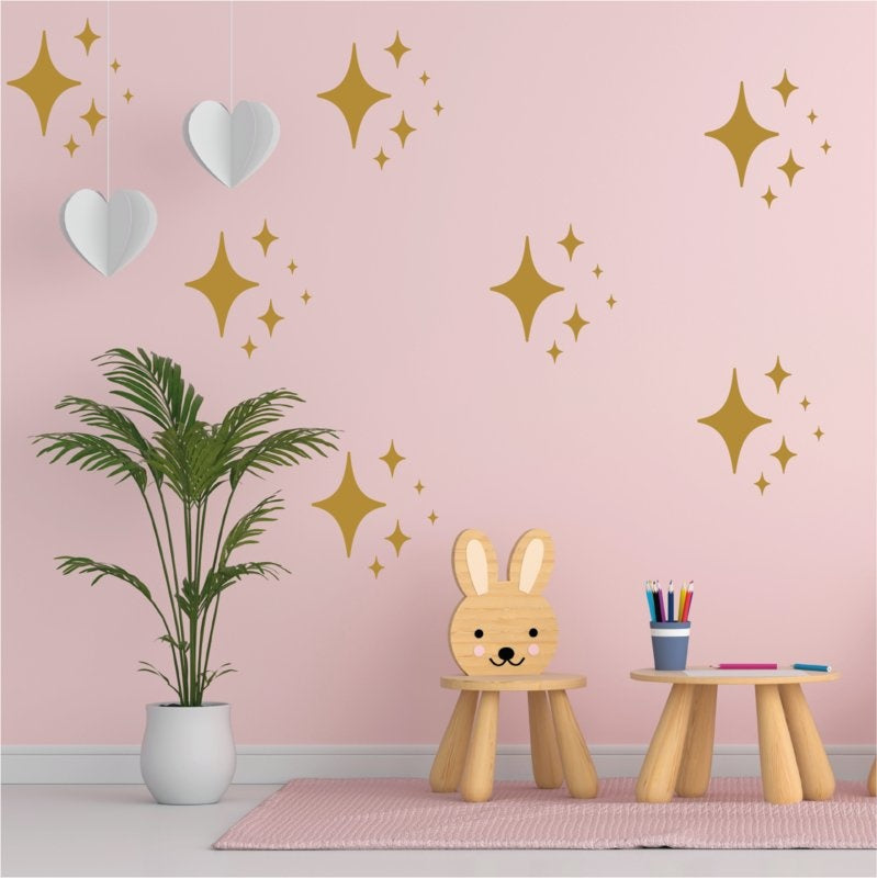 Muursticker sterren (2) print / patroon kinderkamer /babykamer