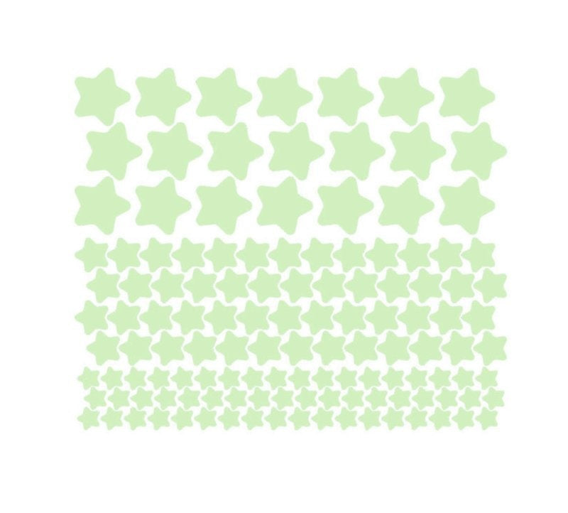Muursticker sterren glow in the dark kinderkamer 127 stuks