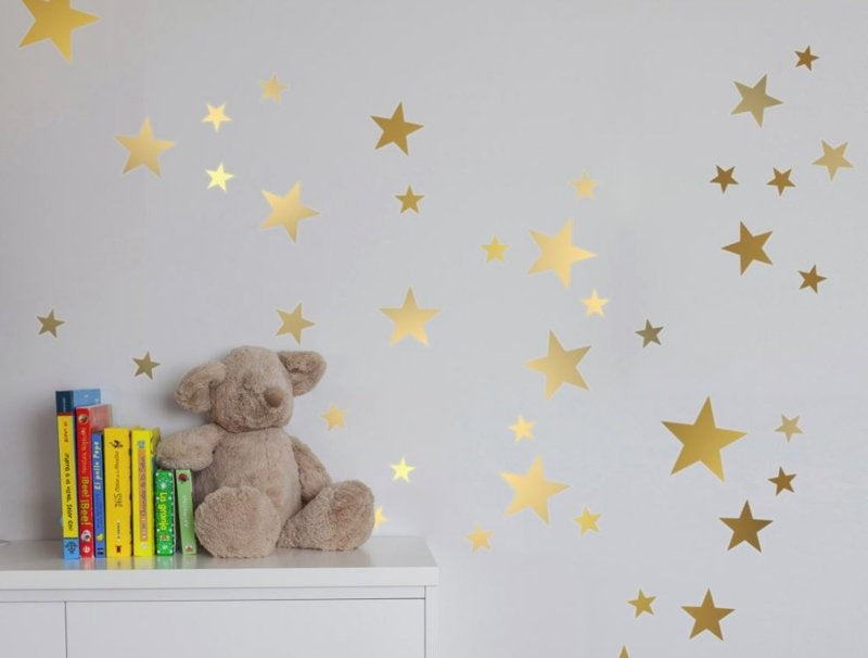 Muursticker sterren print / patroon kinderkamer