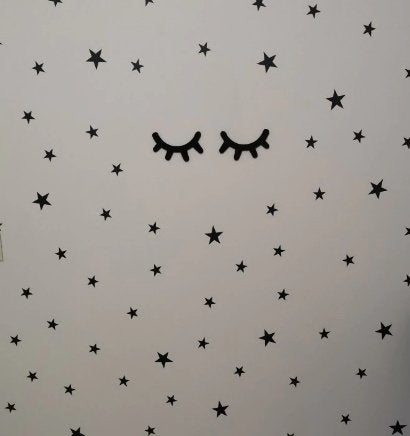 Muursticker sterren print / patroon kinderkamer