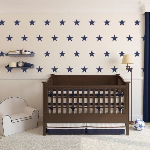 Muursticker sterren print / patroon kinderkamer