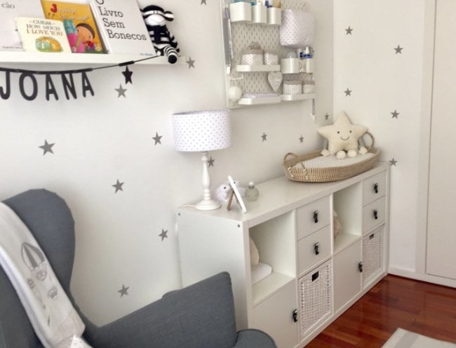 Muursticker sterren print / patroon kinderkamer