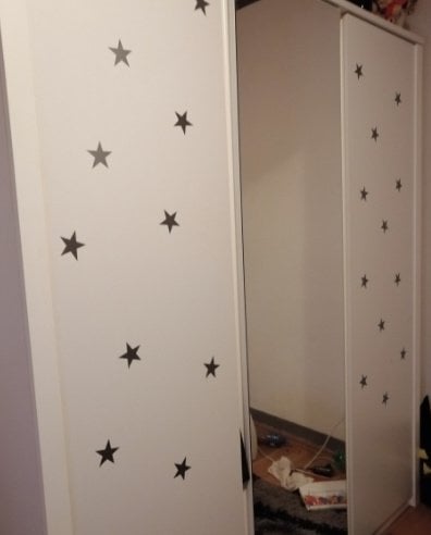 Muursticker sterren print / patroon kinderkamer