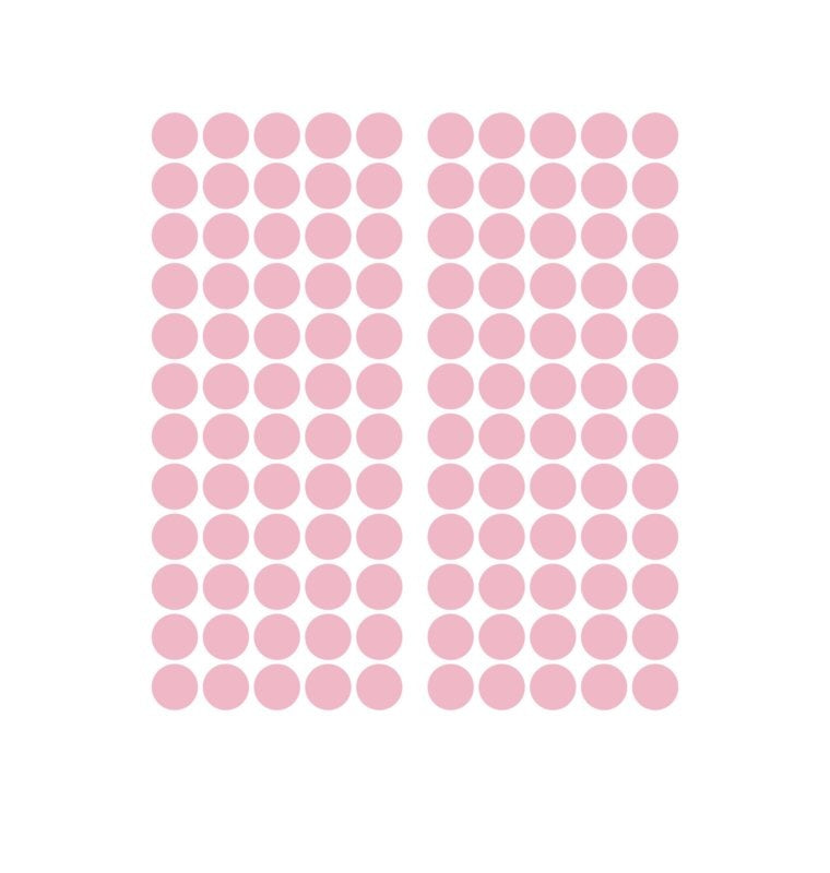 Muursticker stippen 2x2cm kinderkamer