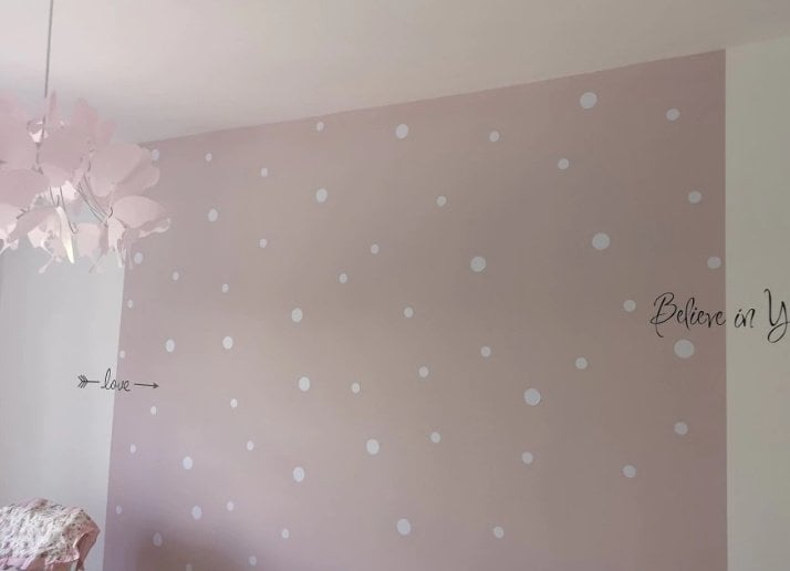 Muursticker stippen cirkels print / patroon kinderkamer - babykamer