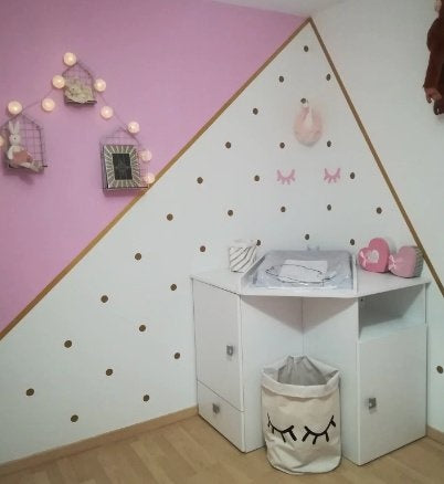 Muursticker stippen cirkels print / patroon kinderkamer - babykamer