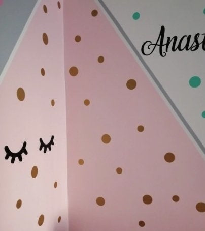Muursticker stippen kinderkamer 3cm (50 stuks)