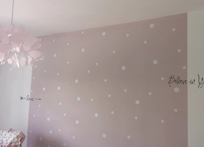 Muursticker stippen kinderkamer 3cm (50 stuks)