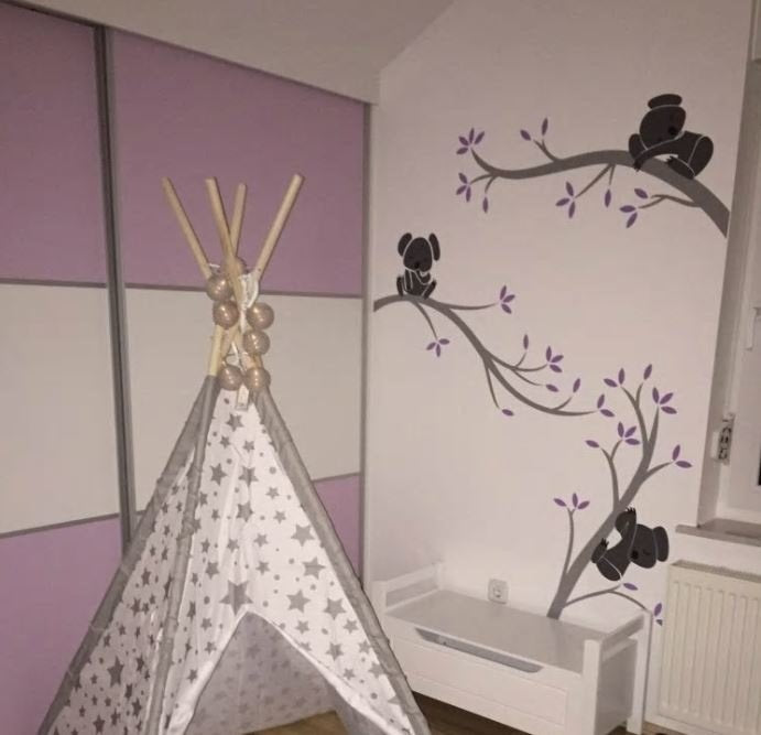 Muursticker takken met koala's kinderkamer meisjeskamer