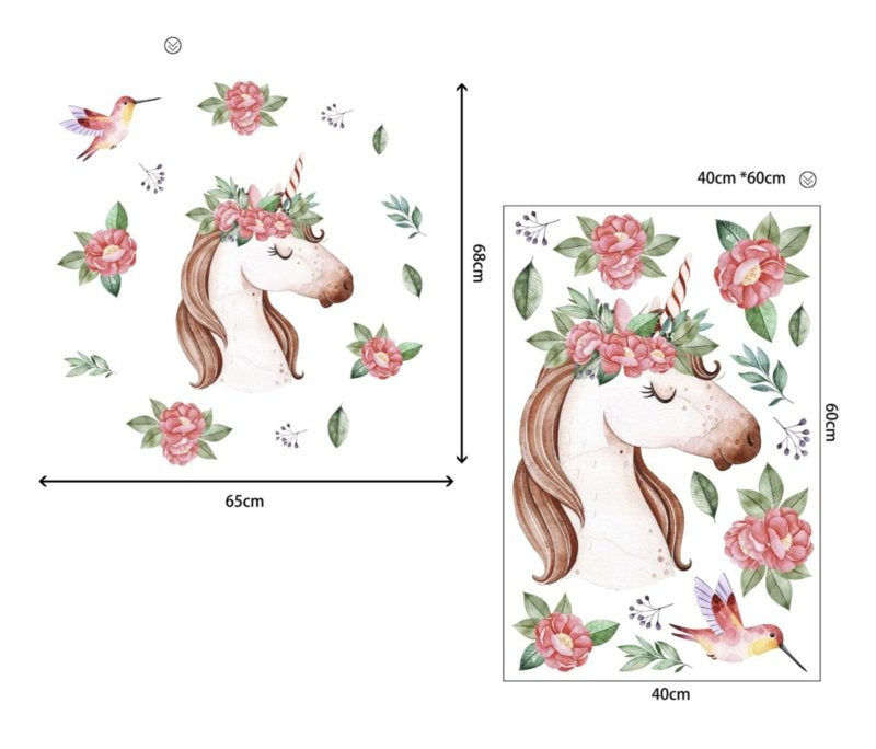 Muursticker unicorn - eenhoorn kinderkamer