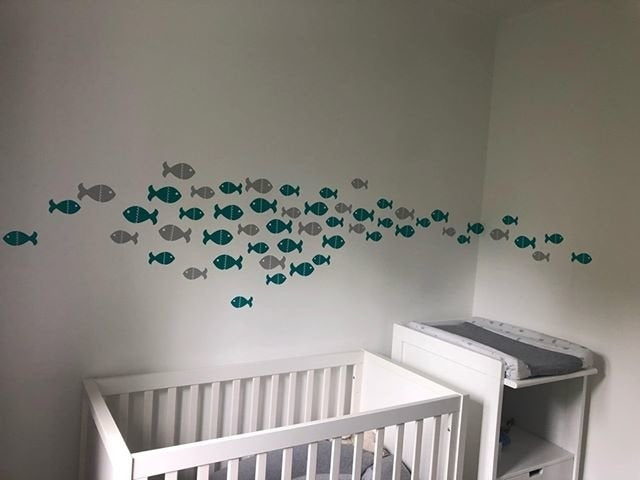 Muursticker vissen kinderkamer / babykamer