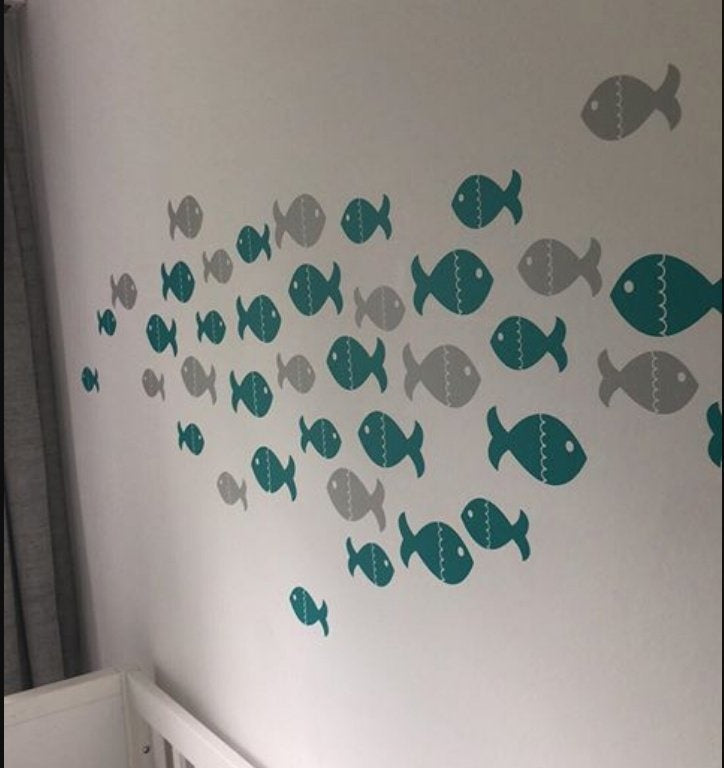Muursticker vissen kinderkamer / babykamer