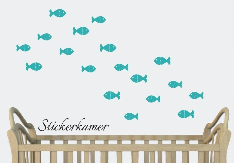 Muursticker vissen kinderkamer / babykamer