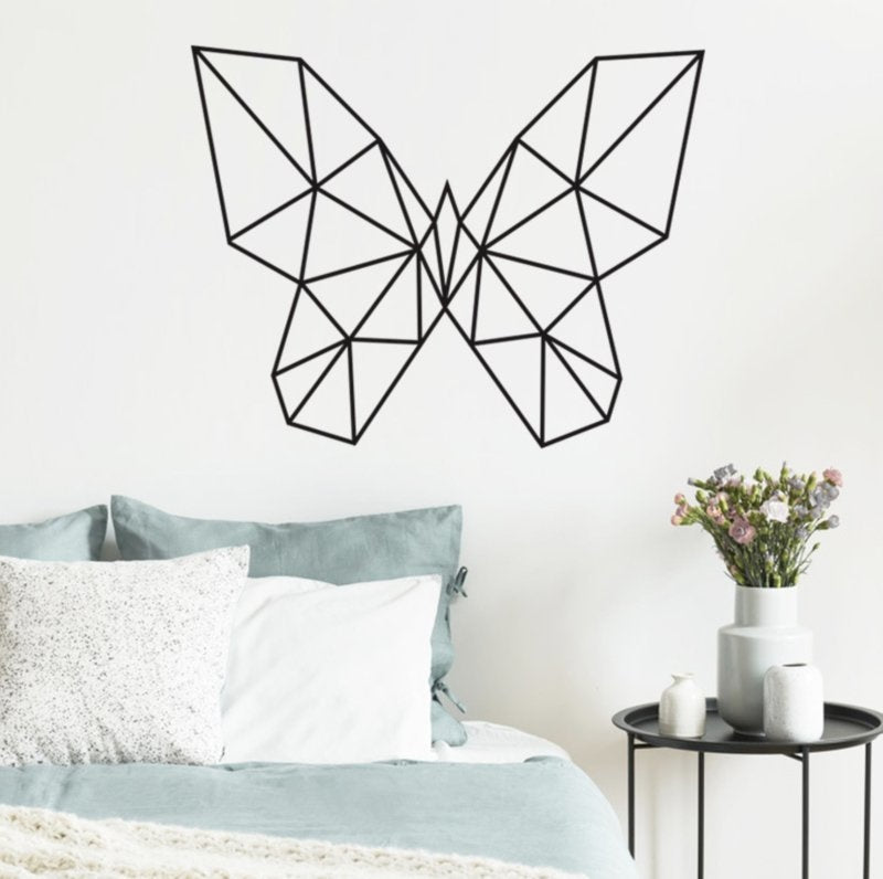 Muursticker vlinder geometrisch kinderkamer