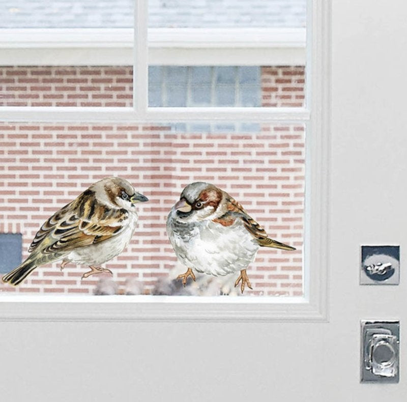Muursticker vogels huismussen