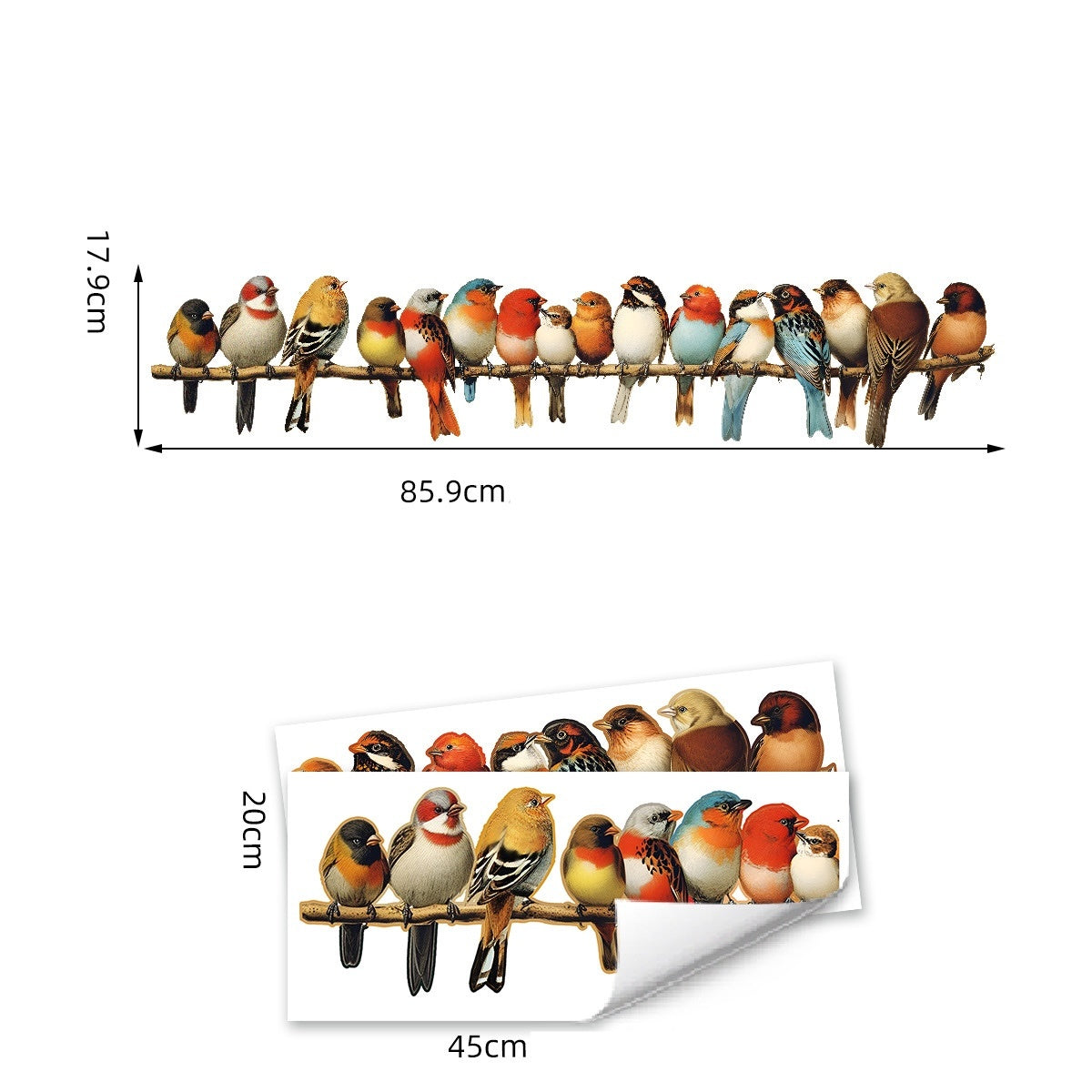 Muursticker vogels