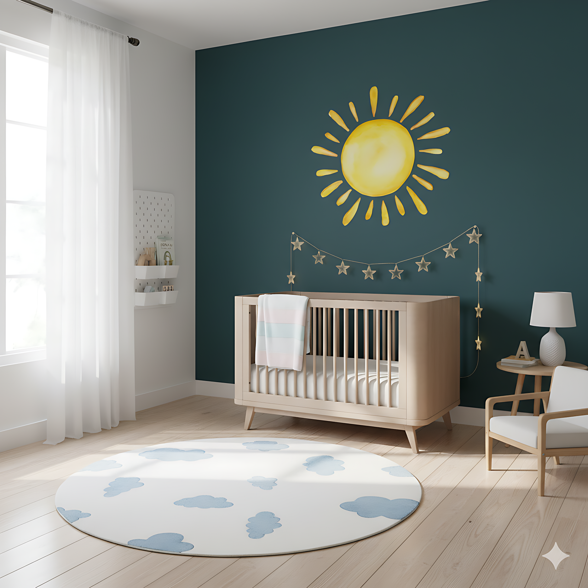 Muursticker Zon – Kinderkamer