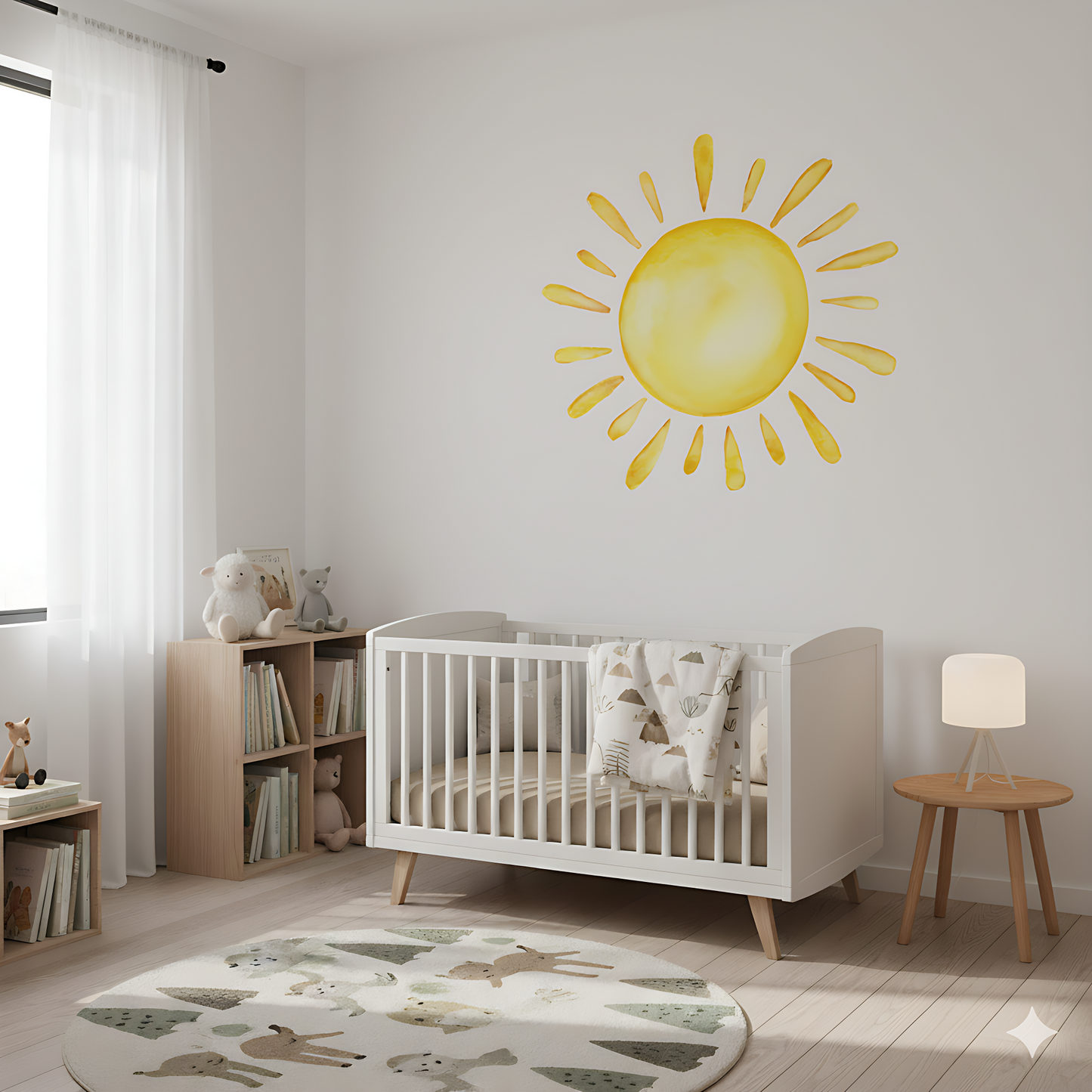 Muursticker Zon – Kinderkamer