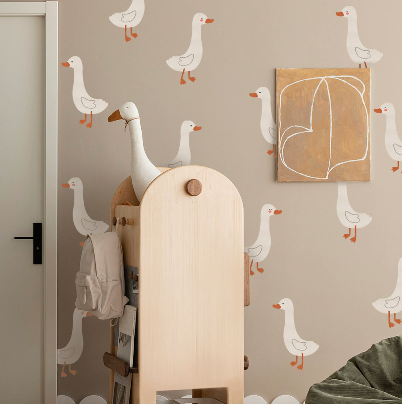Muurstickers  Cartoon Eendjes – Zelfklevende Wanddecoratie voor kinderkamer