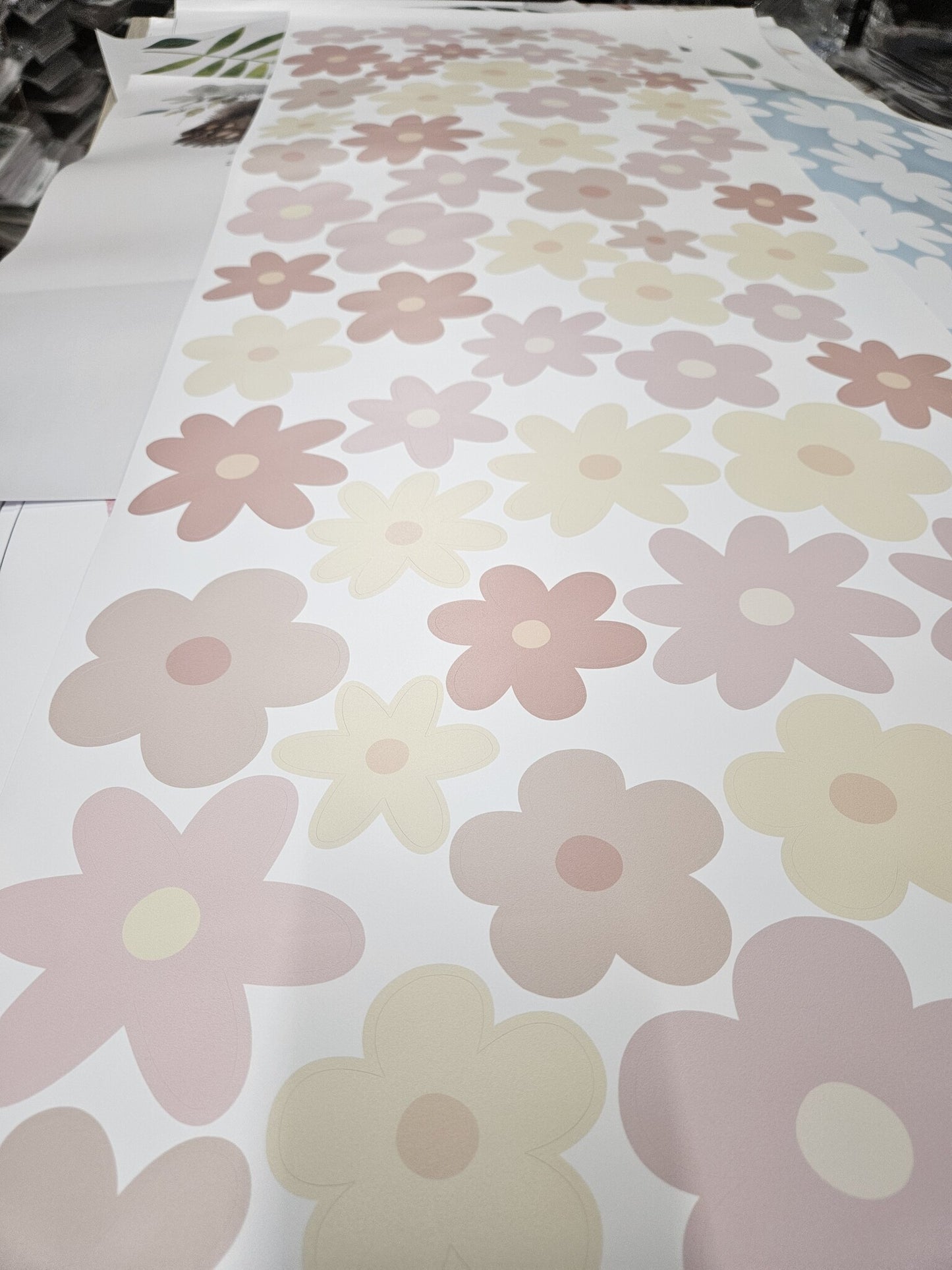 Daisy bloemen - madeliefjes muurstickers 65 stuks