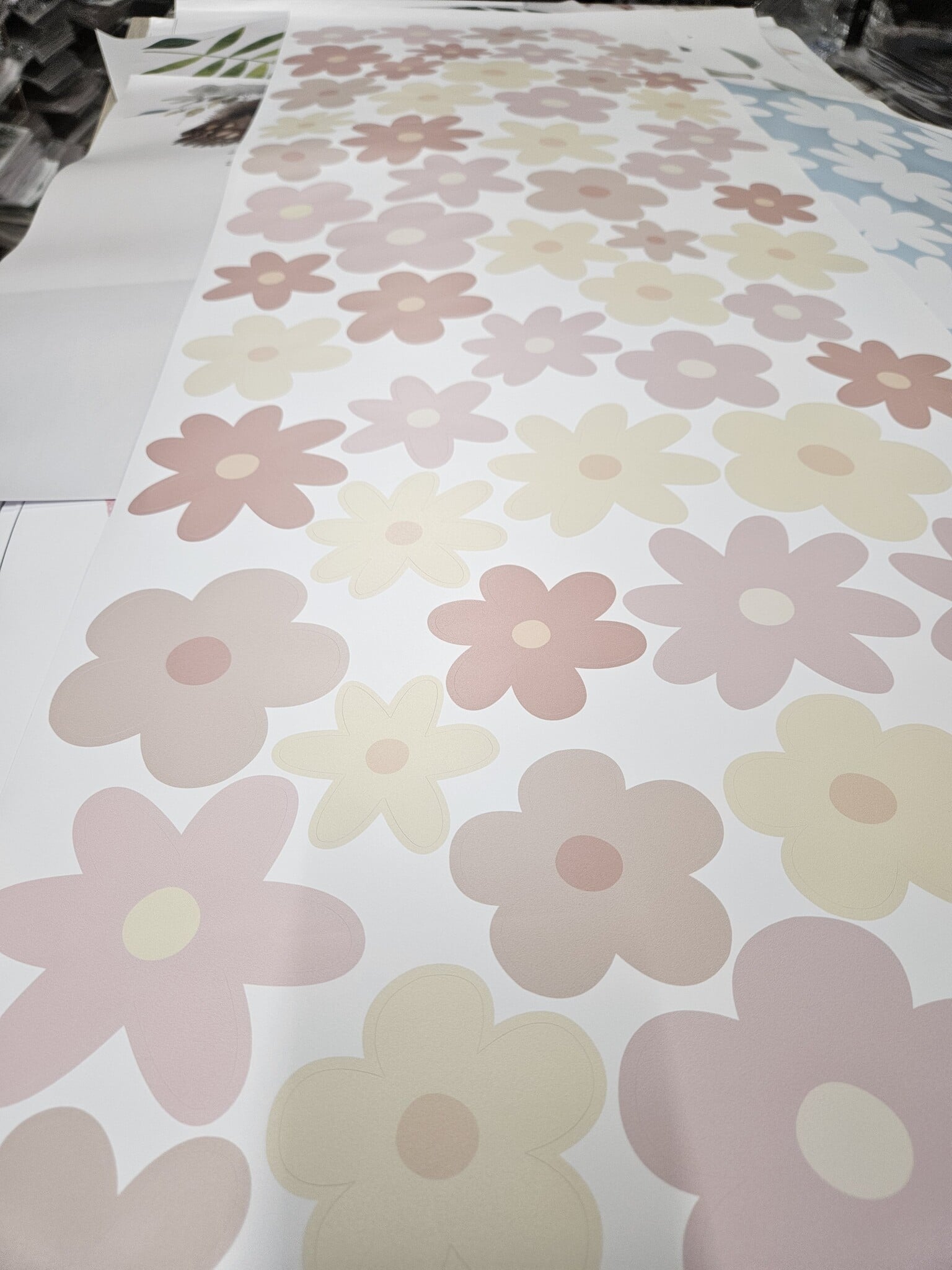 Daisy bloemen - madeliefjes muurstickers 65 stuks