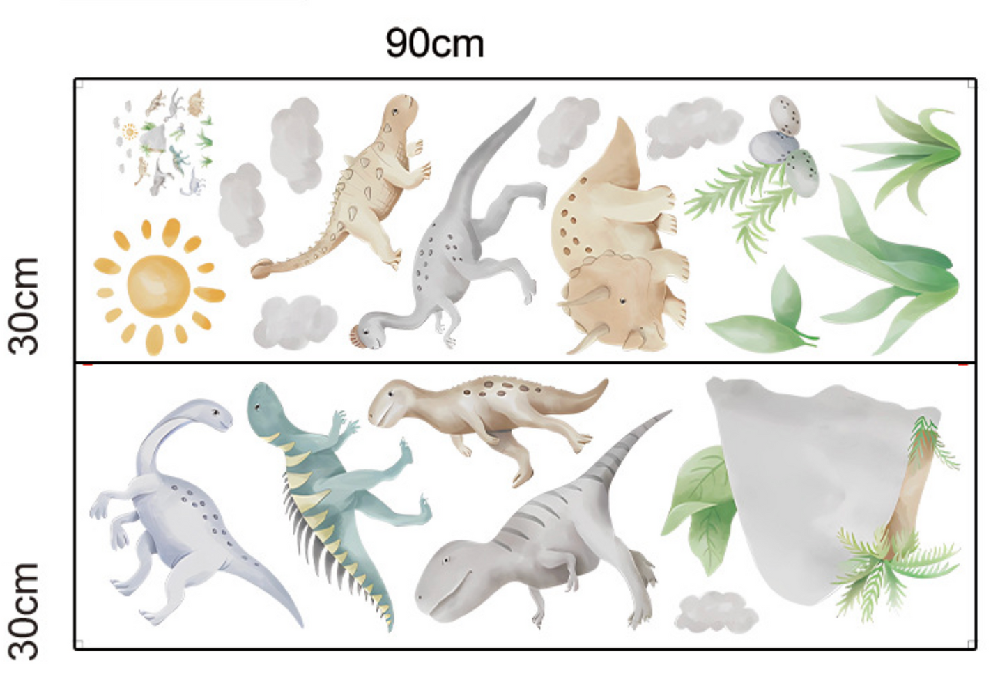 Muursticker dinosaurus kinderkamer