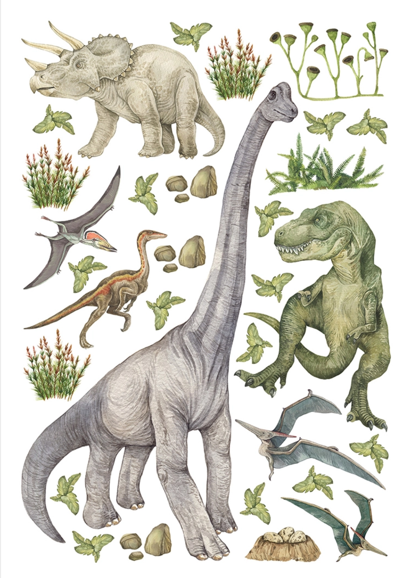 Muurstickers dinosaurussen