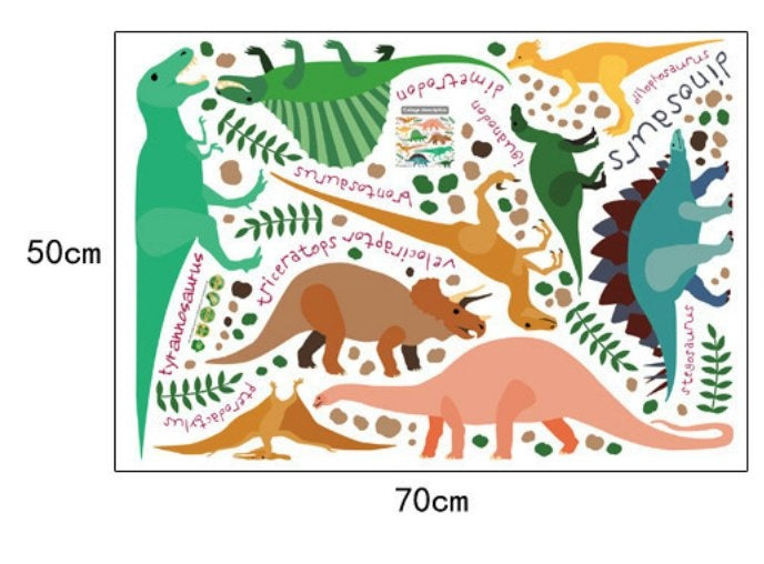 Muurstickers dinosaurussen kinderkamer