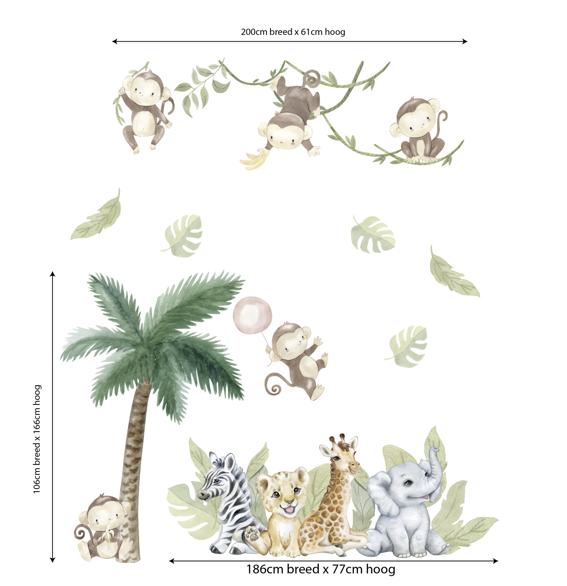 Custom Jungle dieren