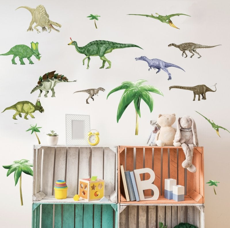 Muurstickers kinderkamer dinosaurus mix kinderkamer