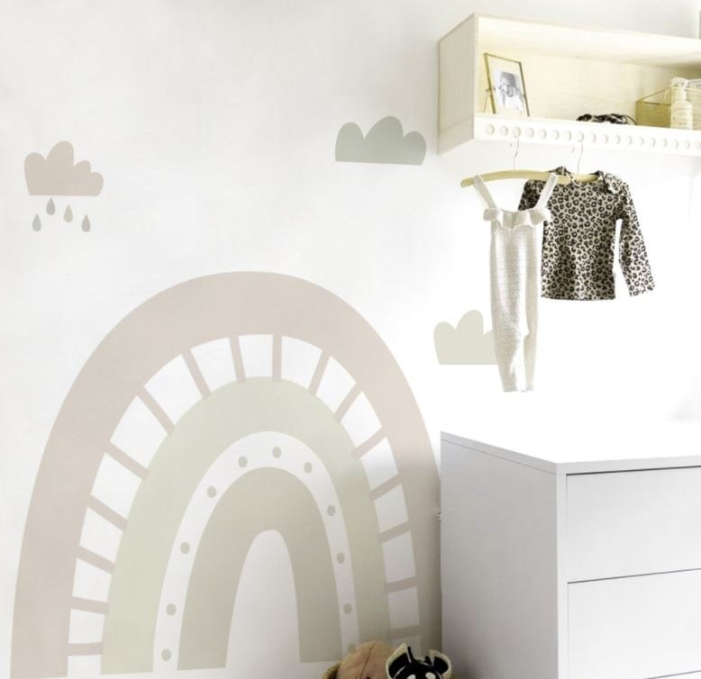 Muurstickers regenboog kinderkamer