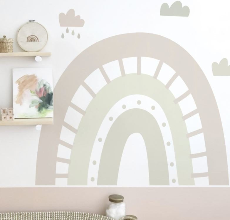 Muurstickers regenboog kinderkamer