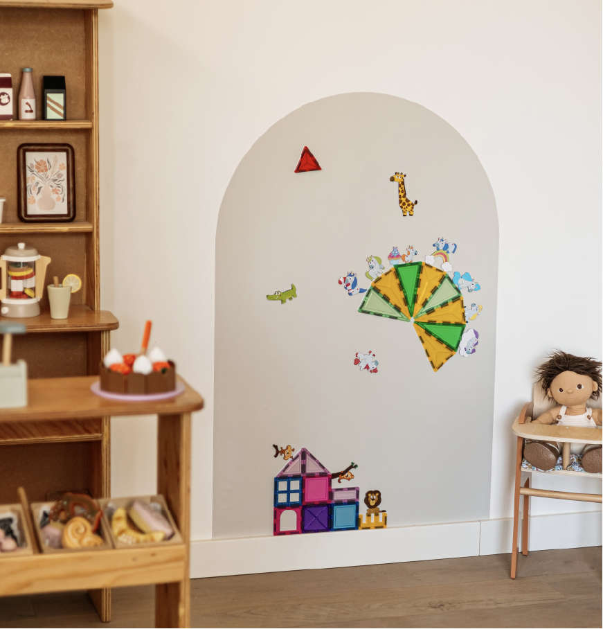 Magnetic Chalkboard Wall Sticker Arch – 75cm x 110cm Kids Room Decor – Multifunctional