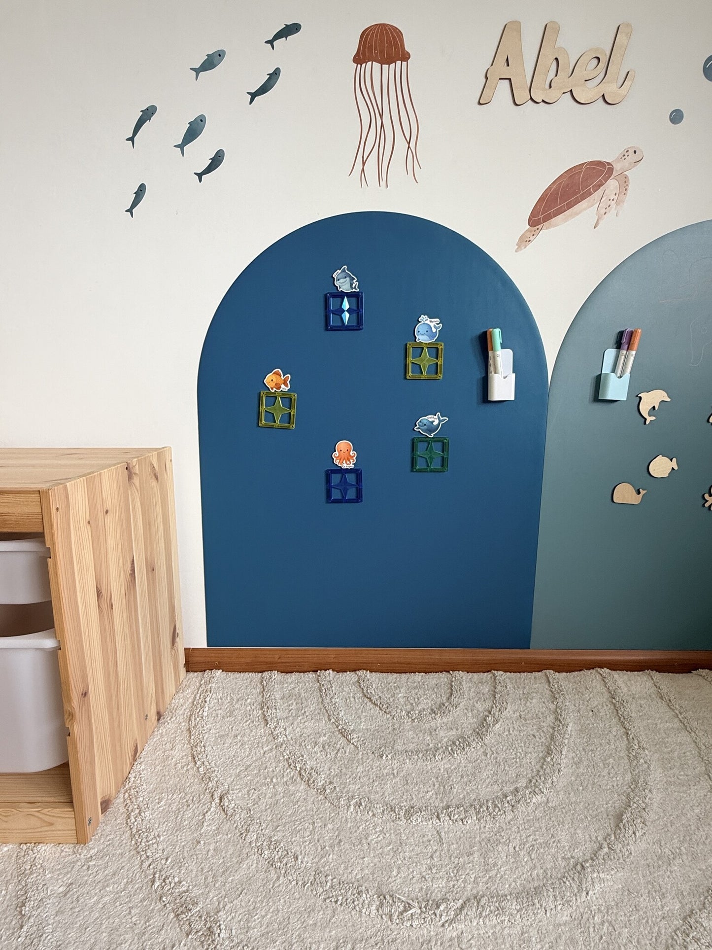 Magneetsticker met krijtbord functie voor de Kinderkamer 95×75 cm – Verwijderbaar
