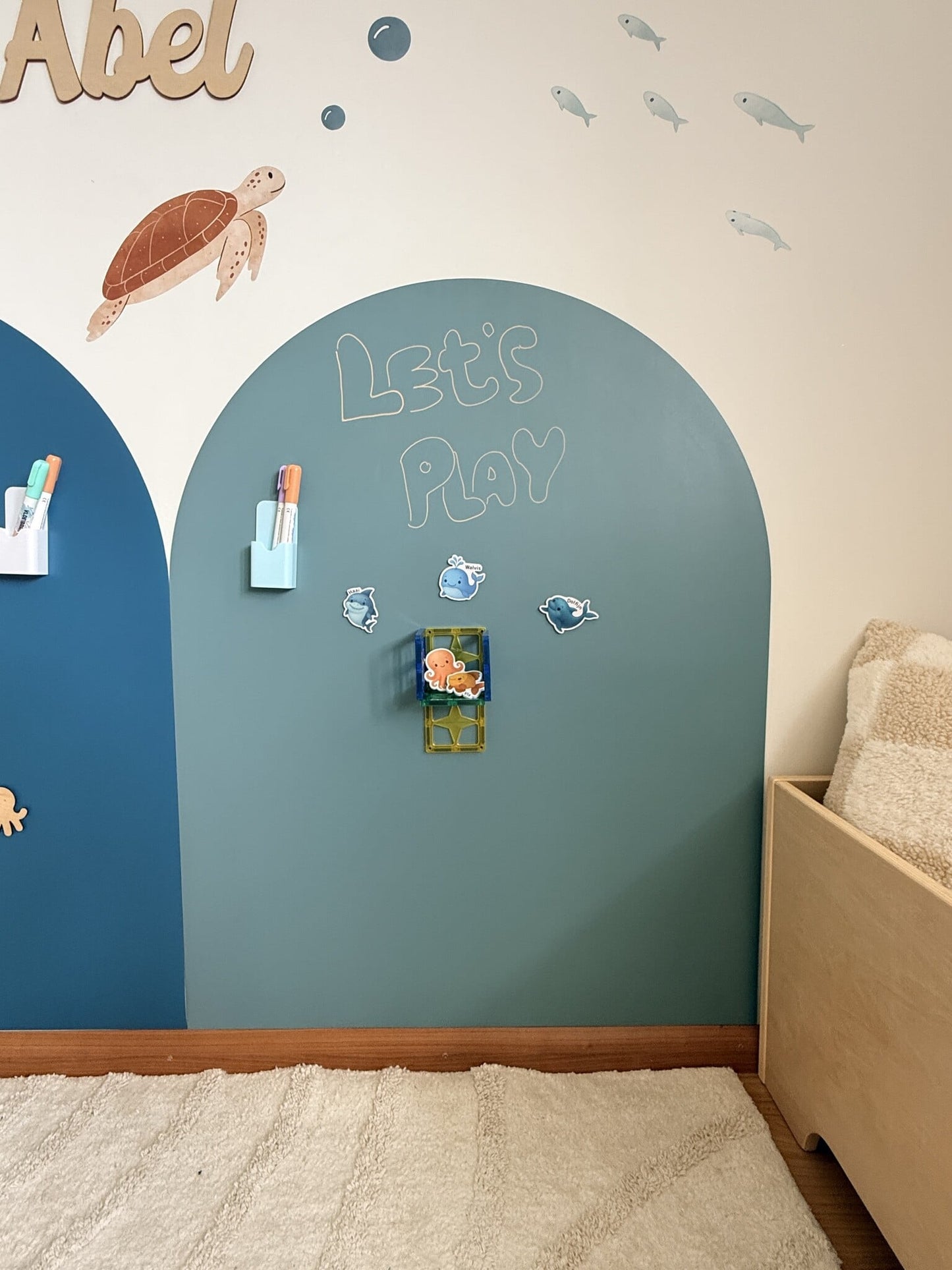 Magneetsticker met krijtbord functie voor de Kinderkamer 95×75 cm – Verwijderbaar