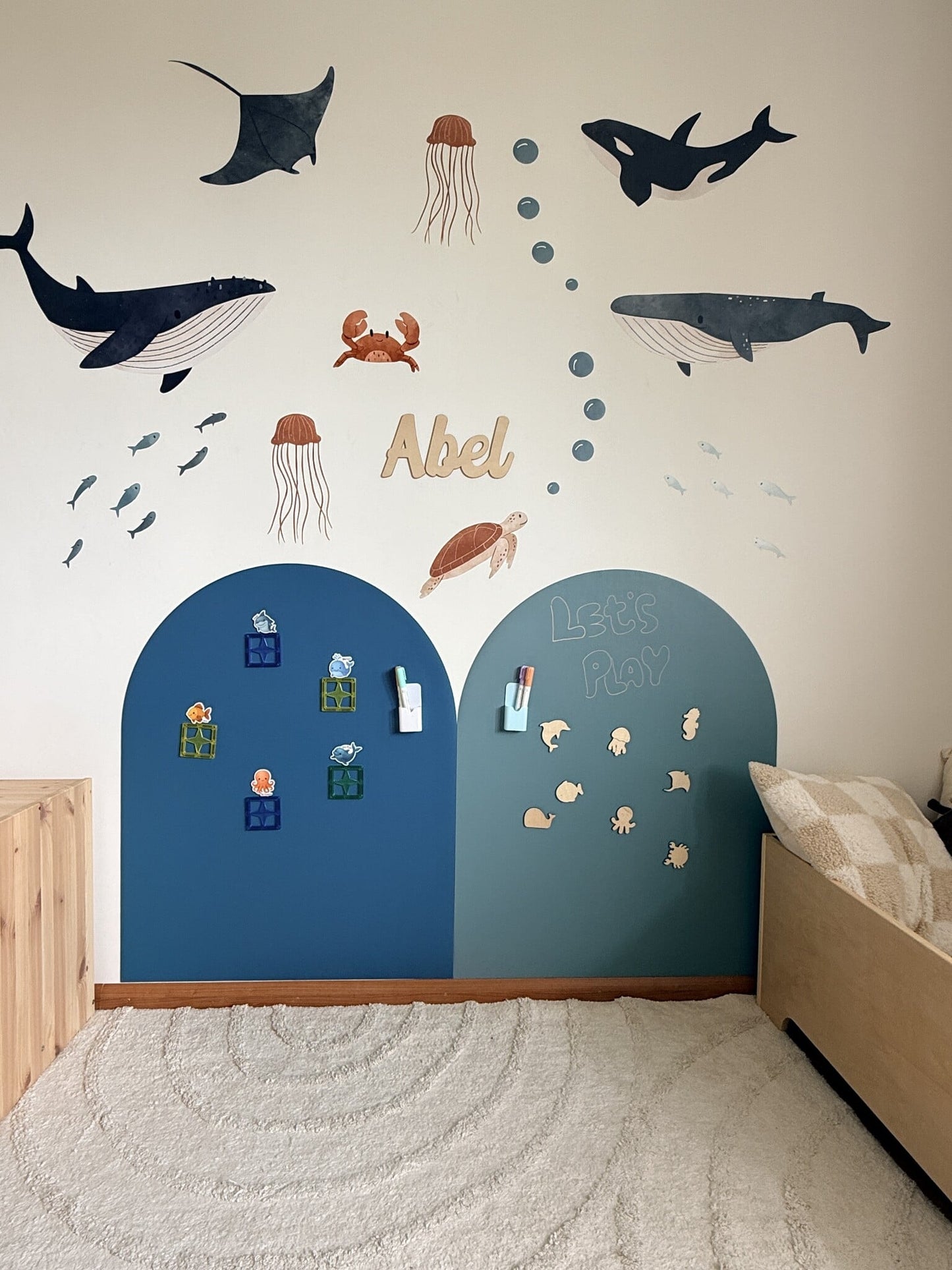 Magneetsticker met krijtbord functie voor de Kinderkamer 95×75 cm – Verwijderbaar