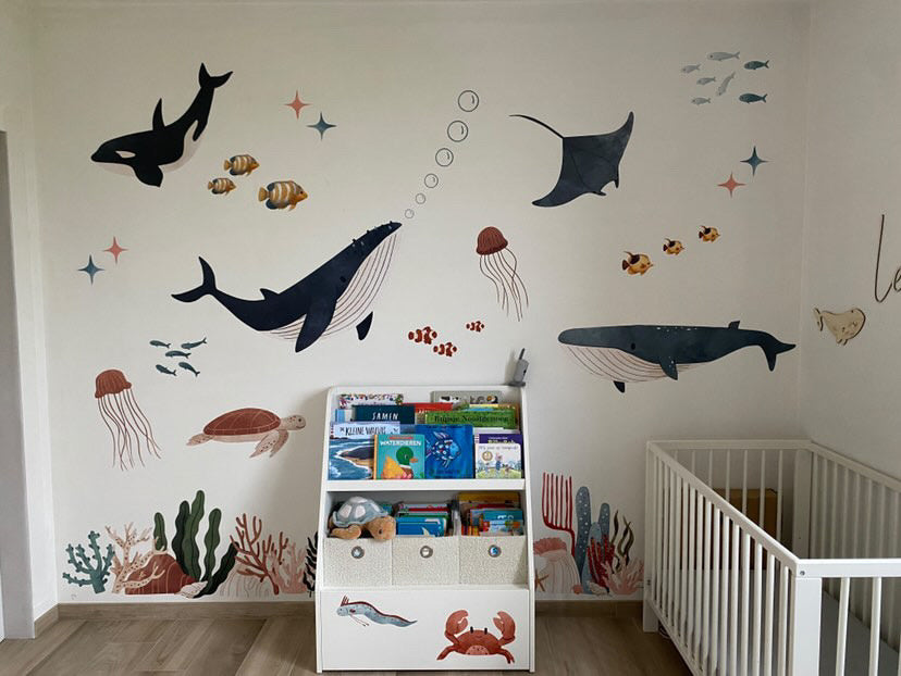Muursticker onderwaterwereld kinderkamer