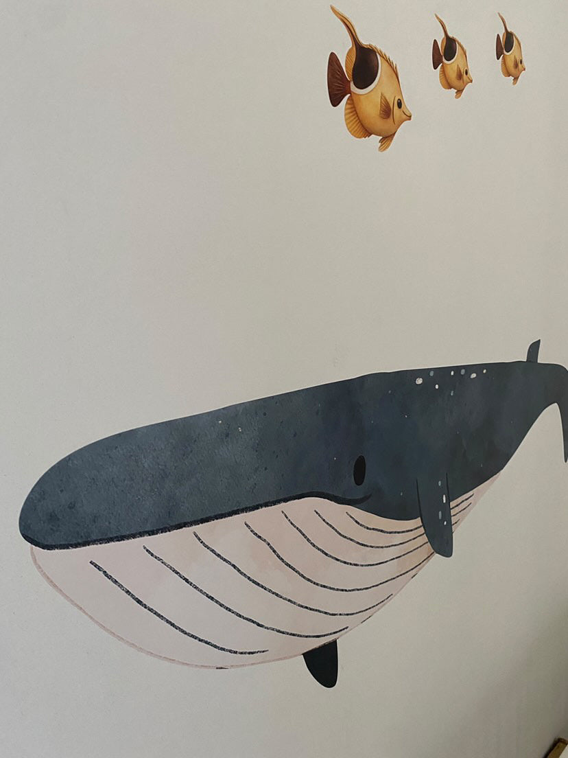 Muursticker onderwaterwereld kinderkamer