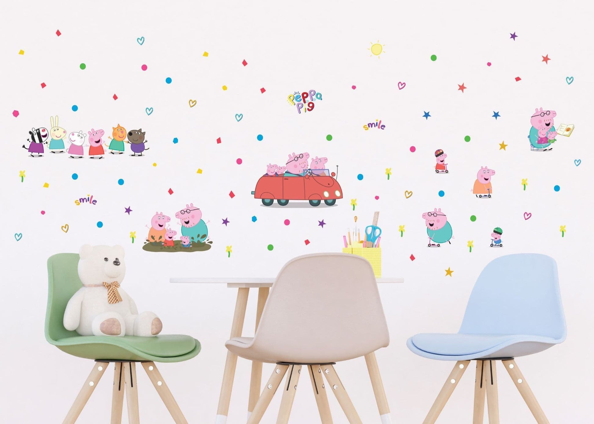 Peppa Pig Muurstickers