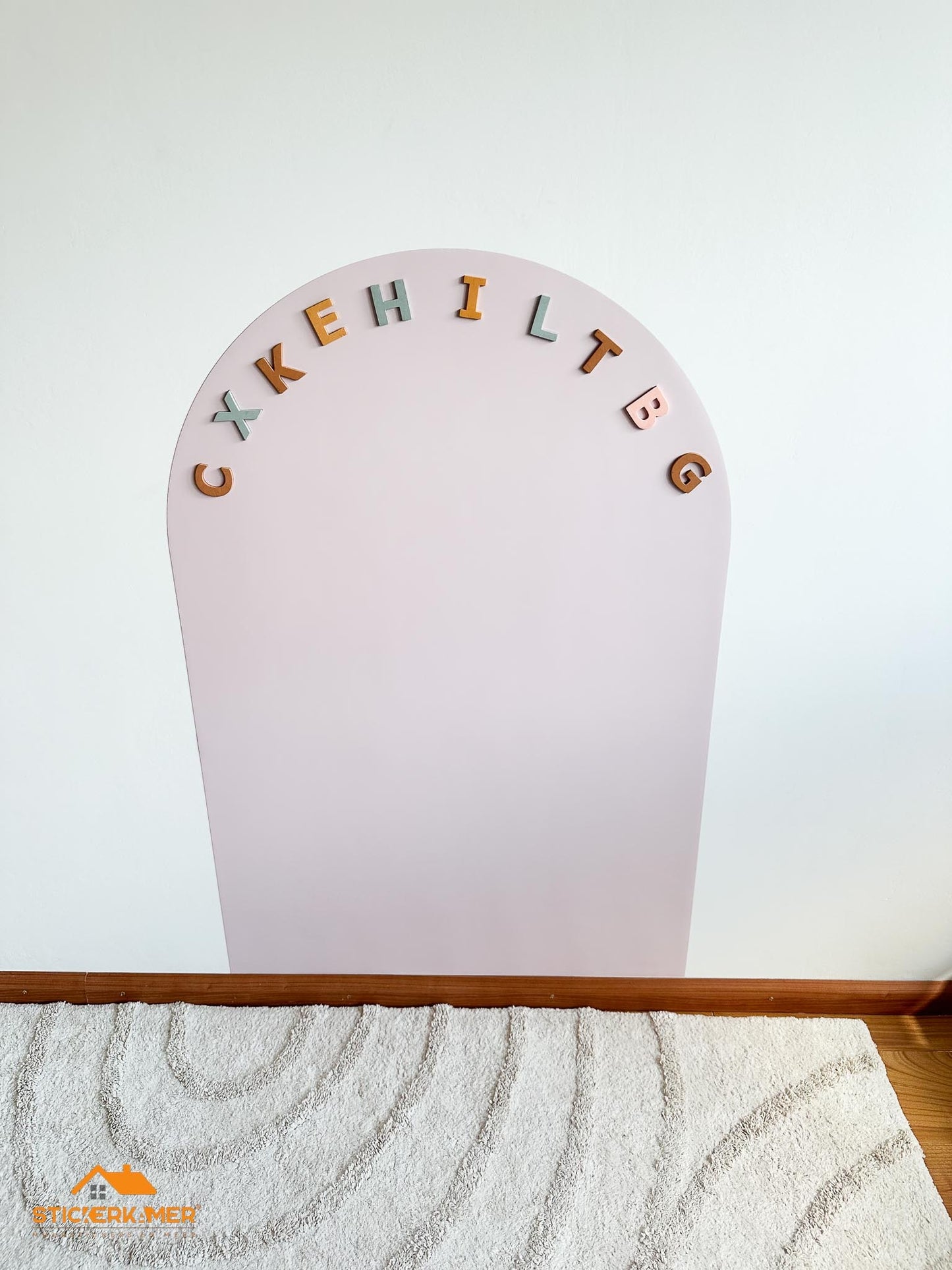 Montessori Magnetic Chalkboard Wall Sticker Arch – Kids Room Decor – Multifunctional Writable Wall Art