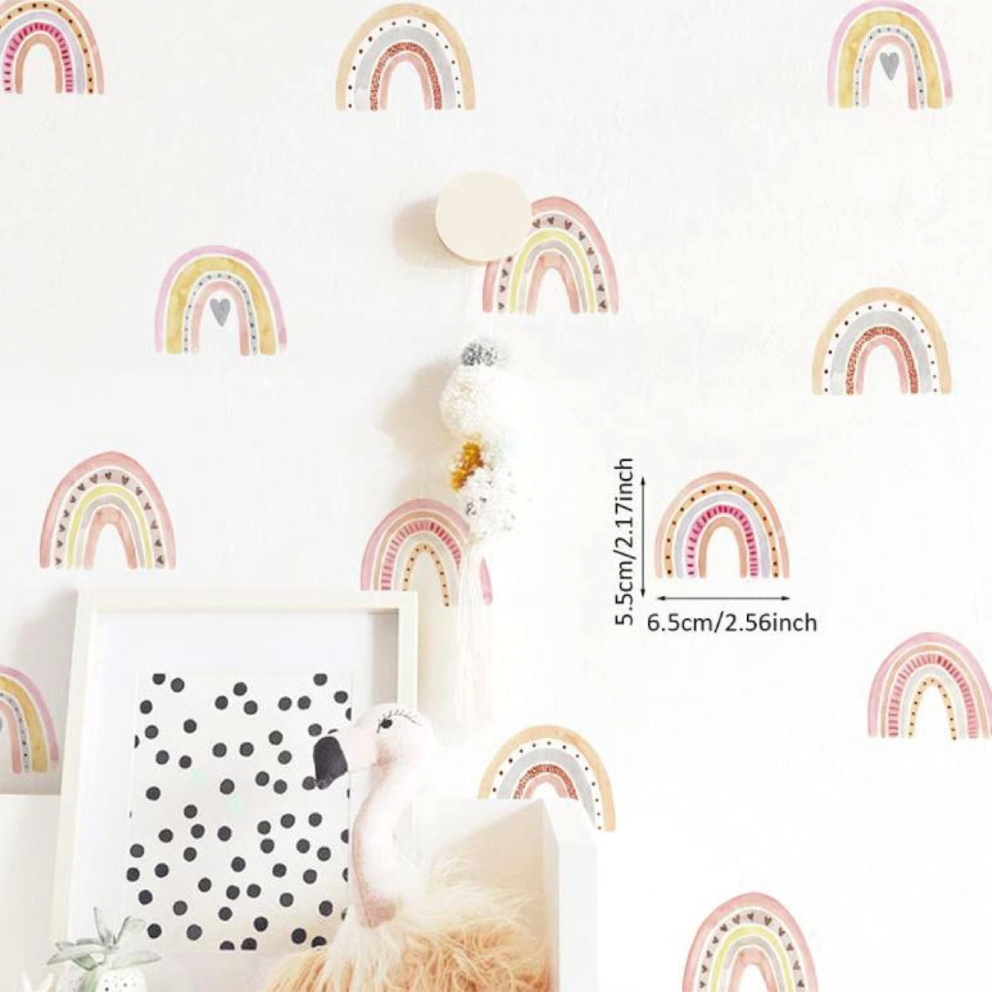 Muursticker regenboog mini regenbogen kinderkamer / babykamer